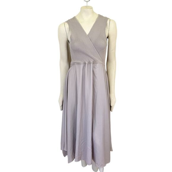THEORY Sleeveless Long Midi Dress in Pale Lavender SZ L - Picture 1 of 9